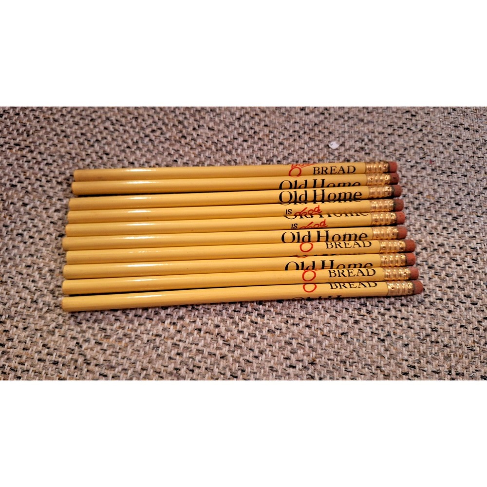 Vintage Old Home Bread Advertising Pencil Unsharpened Bakery Company‎  8  UNUSED